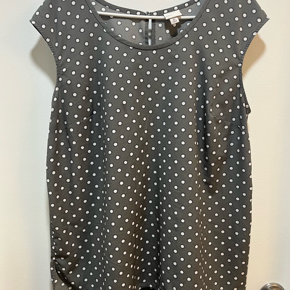 Polka Dot Cap Sleeve Top